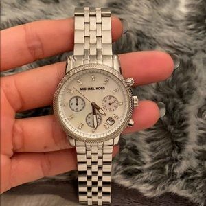 Women's AUTHENTIC Michael Kors silver watch